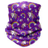 Girls Unicorn and Rainbow Multifunctional Snood scarf hat